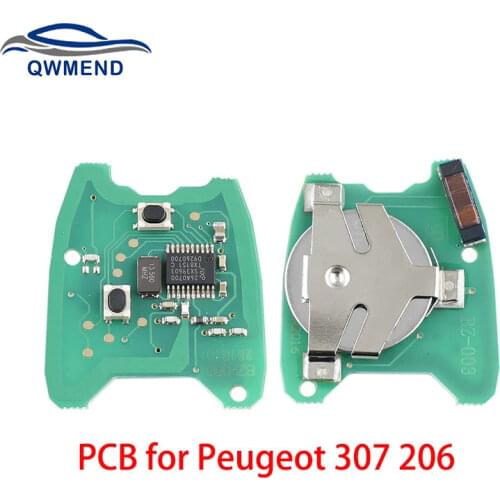 BHKEY Smart Car Key Electronic Board Plate for Peugeot 307 Car Remote Key PCB for Citroen C2 C3 Pluriel