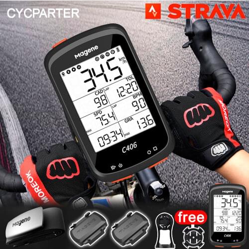 Bicycle Computer GPS Magene C406 Bike Computer Speedometer power meter Wireless Odometer H64 S3+ Sensor Strava Bike Accessories