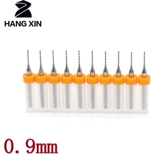 0.9mm 0.95mm 10pcs / set Tungsten Carbide Dremel PCB Drill Walkthrough Wood Hole Router metal drilling cutter