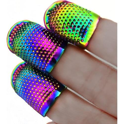 1PCS finger protector thimble ring handmade needle thimble craft household DIY sewing tool accessories