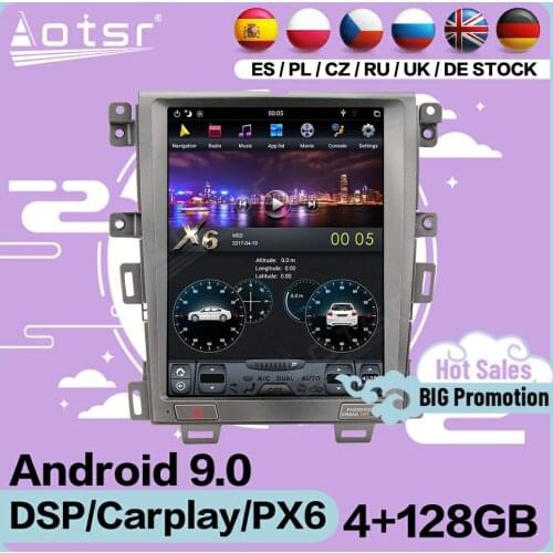 128G Tesla Screen Multimedia Stereo Android Player For FORD EDGE 2008 2009 2010 2011 2012 2013 2012 2013 2014 Receiver Head Unit