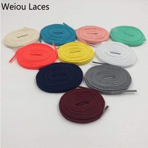 30Pairs/Lot)Weiou Fashion Flat Athletic Mens Shoe Laces Unisex Heavy Duty Bootlaces Easy Tie Shoelaces Footwear For Wholesales