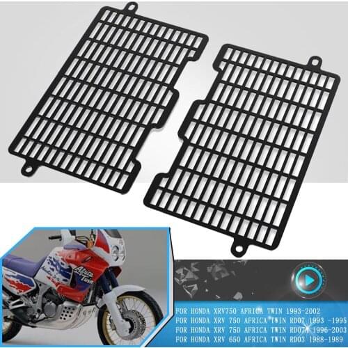 For Honda XRV750 Africa Twin XRV 750 650 AfricaTwin RD07 RD07A RD03 Motorcycles Aluminum Radiator Grille Guard Cover Protection