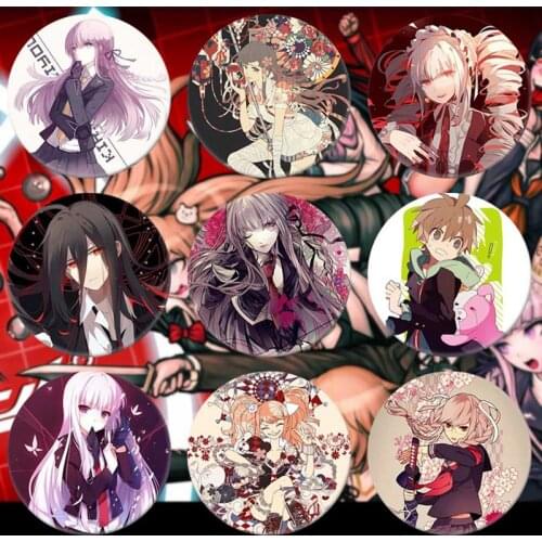 Anime Dangan Ronpa Danganronpa Brooch Virtual Characters Picture Fans Backpack Hat Badge Pin Souvenir