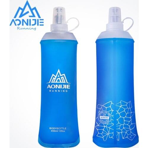 AONIJIE SD19 R450 Soft Flask Folding Collapsible 450ml Water Bottle TPU BPA Free Running Hydration Pack Waist Bag Vest Marathon