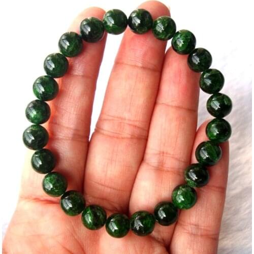 Free Shipping Natural Chrome Diopside 8mm Round Beads Bracelet Women Man Jewelry Accessories Weddings Parties Birthday Gift