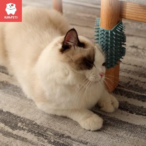 KIMPETS Cat Scratching Device Fixed Hair Device Cat Scratching Face Tickling Comb Corner Comb Massager Cat Toy