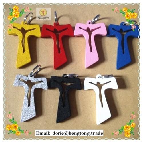 Free shipping Wholesale wood cross , rosary cross pendant, small cross, Africa mini Anka cross pendant rosary crucifix