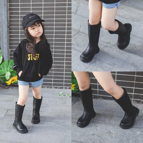 Koovan Childrens Boots 2020 New Infant Winter Boots Short Girls Over The Knee Boots Childrens Shoes Baby High Top Toddler