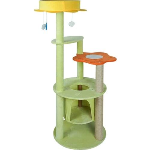 Cat Climbing Cat Tree House Cat Nest Multi Layer Interesting Petal Nest Pet Cat Toys Pet Products Furniture Cat Climbing Frame