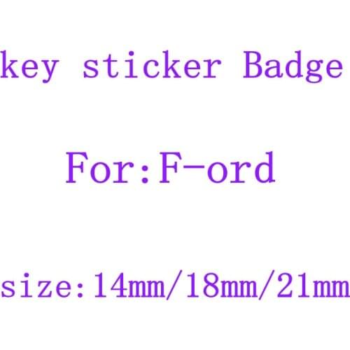 5pcs 14mm 18mm 21mm Car Remote Key Fob Emblem Badge Radio button Sticker Replacement car Styling accessories