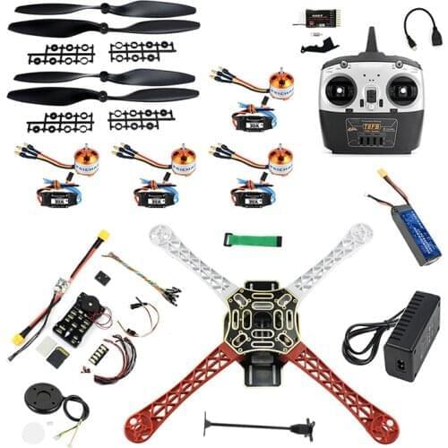 DIY FPV Racing Drone Quadcopter 1000KV A221213T Motor 30A ESC APM2.8 Flight Control 2200Mah Battery Radiolink T8FB Transmitter