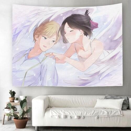 Kaguya-sama: Love ls War Anime Tapestry Wall Hanging Polyester Bedroom Decor Bedspread Beach Mat Blanket Yoga Mat Tapestries