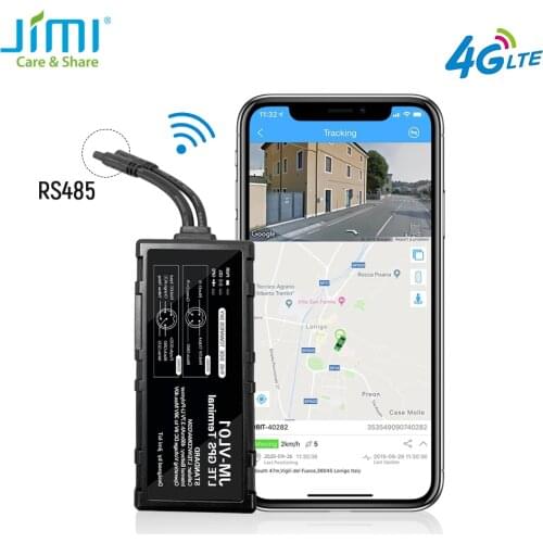 Tracker GPS 4G WIFI Hotspot RS485 Port Driving Behavior JM-VL01 Waterproof LTE With Oil Cut-Off Fuel Monitoring ACC SOS by APP