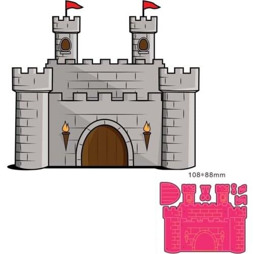 Metal cutting dies cut die mold castle decoration Scrapbook paper craft knife mould blade punch stencils dies