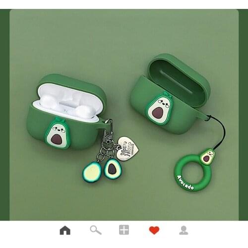 Cute Avocado For Huawei Honor Earbuds X1 Case Cartoon Silicon Protect Cover Honor Choice Wireless Earbuds X1 TWS Earphone Case