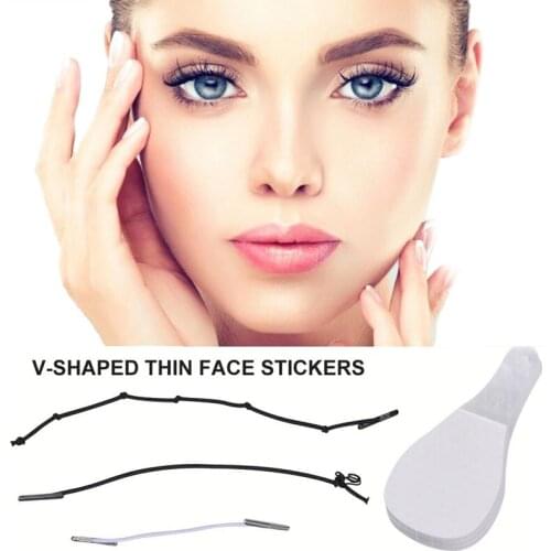 Invisible Thin Face Stickers V-Shape Face Lift Facial Line Wrinkle Sagging Skin Face Lift Up Fast Chin Adhesive Tape 40pcs/set