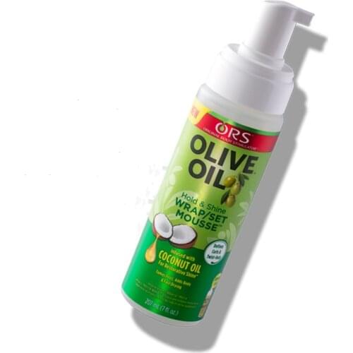 Olive Oil ORS Wrap Mousse Hold Shine Defines Curls