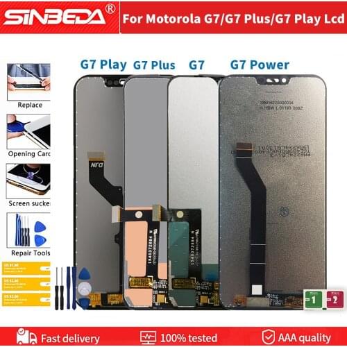 Original New For Motorola MOTO G7 G7 Play Lcd Display Touch Screen Digiziter Assembly Replacement For Moto G7 Power G7 Plus LCD