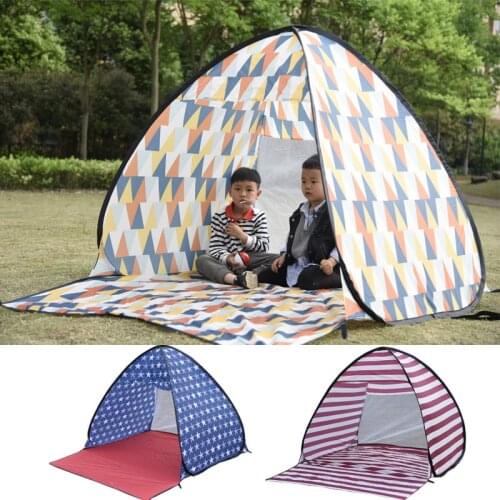 Seaside Beach Quick Opening Portable Tent For 3-4 People Outdoor Sunproof Park Picnic Awning Convenient Easy Children Shed X148B
