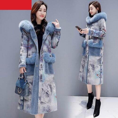 Parka Autumn Winter Jacket Women Clothes 2020 Korean Vintage Coat Female Jacket Fur Hooded Parkas Tops Chaqueta Mujer ZT3853