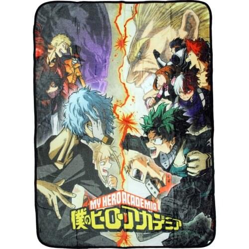 My Hero Academia Anime Manga Student Heroes Vs. League of Villains Super Plush Fleece Throw Blanket