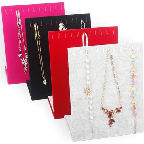 Necklace Pendant Display Stand Women Jewelry Organizer Holder Storage Case Bracelet Display Rack necklace version