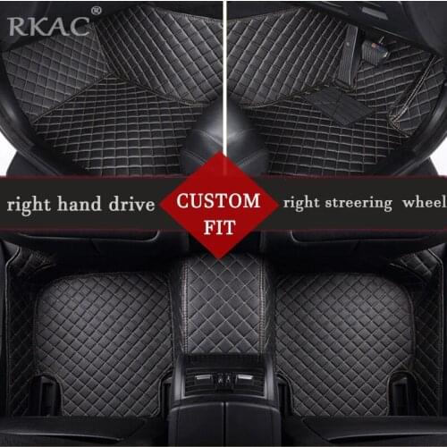 RKAC Custom fit right hand drive Car Floor Mats For auto Buick Chevrolet Modern Toyota Basis The Great Wall car styling