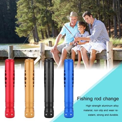 Universal Replaceable Fishing Rod Handle Grip Aluminum Alloy Light Weight Stream Fishing Rod Handle Kit DIY Rod Change Handle
