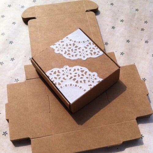 9.5X9.5X3cm hight quality kraft gift paper boxes packaging handmade soap food packaging,good for gift! more size in shop