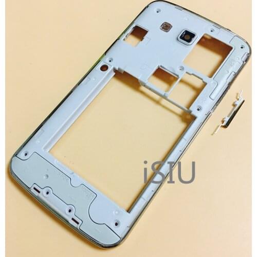 Middle Frame Back Cover For Samsung Galaxy Grand 2 G7105 SM-G7102 Duos Rear Case Battery Door Phone Bezel Housing Replacement