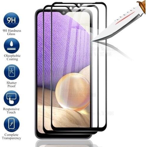 2pcs full cover protective glass for samsung a32 glass screen protector for samsung galaxy a32 a 32 32a 6.5'' phone protective