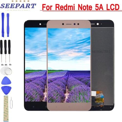 Suitable for Xiaomi Redmi Note 5A/5A Prime LCD display touch screen digitizer assembly, Xiaomi Redmi Note 5A/5A prime LCD screen