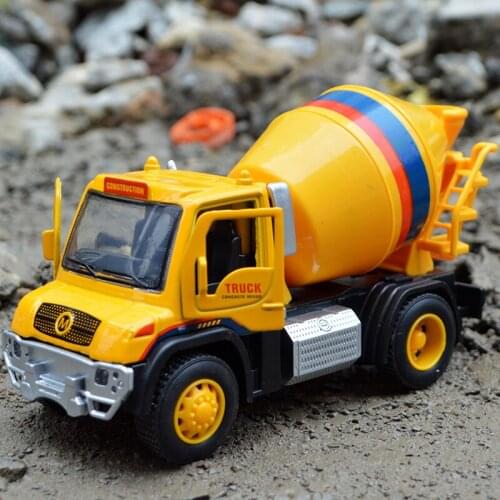 1: 32 Back Alloy Truck Excavator Mixer Dump Truck Door Lights Sound Childrens Toy Car Model Kids Toys Boy Toys Group Game Toys