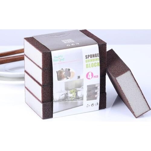 1/4 pcs Nano Melamine Pot Brush For Removing Rust Kitchen Tool Sponge Cleaning Brush Descaling Rub Pot Emery Sponge Eraser