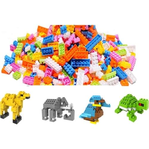 100g/Bag DIY Mixed Color Building Blocks Bricks Particles For Childrens Gift