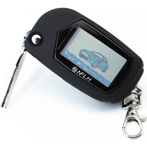 2-Way A61 Lcd Remote Controller Uncut Blade Key Fob For Starline A61 Two Way Car Alarm System Russian 2-Way Alarm Auto-Start