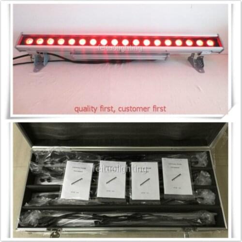20pcs+CASE best selling ip65 waterproof 18x15w 5in1 led wall washer light 5/9 chs