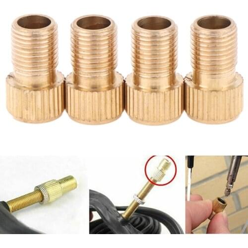 4Pcs Presta to schrader valve adapter converter road bicycle cycle pump tube