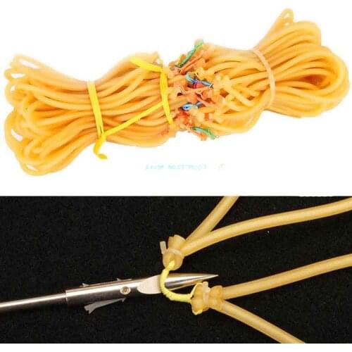 Hunting Fishing Accessories 10/20/50PCS Durable Natural Rubber Elastic Latex Tube Band Line Catapult Slingshot Replacement Kit