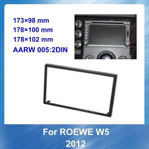 Car Radio Fascia for ROEWE W5 2012 DVD frame Dash Mount Kit Adapter Trim Facial Panel Frame Dashboard 2 Din