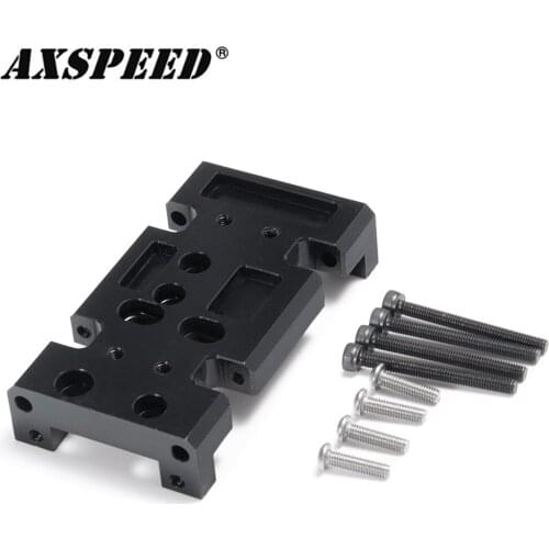 AXSPEED RC Car Gearbox Mount Transmission Holder Plate for 1/10 Axial SCX10 D90 D110 RC Crawler Car Upgrade Parts