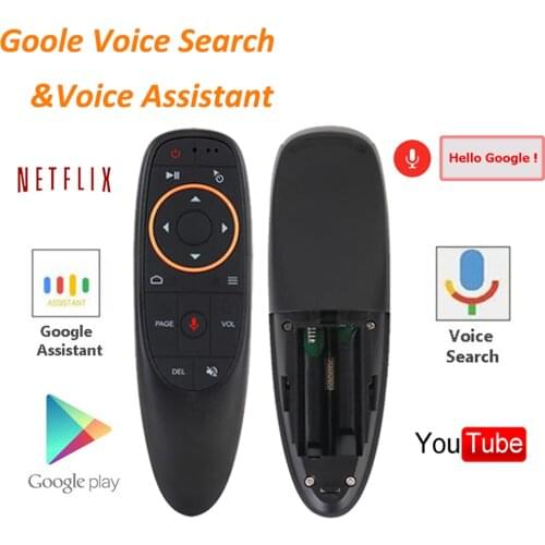 G30 2.4G Gyroscope Wireless Air Mouse 33 Keys IR Learning Smart Voice Remote Control for X96 mini H96 MAX Android Box vs G10 G20