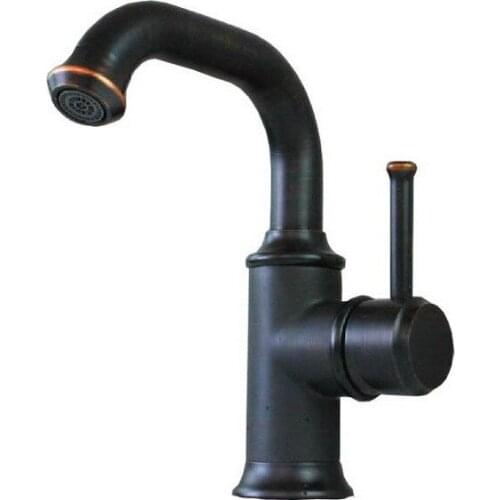 Oil Rubbed Bronze Single Handle Bathroom Vessel Sink Basin Faucet Mixer Taps anf267