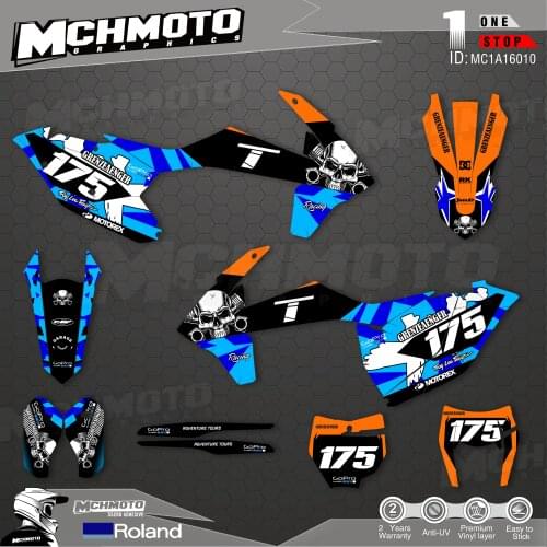 MCHMFG Customized Team Graphics Backgrounds Decals Custom Stickers For17-19EXC 16-18SX-F