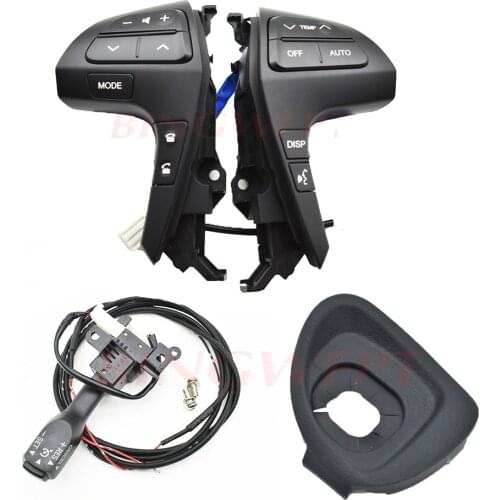 Black color Steering Wheel Audio Control Button With Bluetooth 84250-0K020 For Toyota HIGHLANDER 84250-0E120 84250-0E220 Cruise