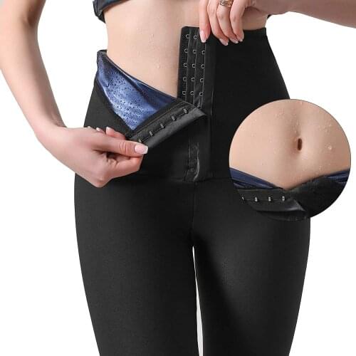 Hot Sweat Sauna Suit Effect Slimming Shapewear Fitness Control Shorts Weight Loss Body Shaper Wokout Leggings Gym Pants Shaper