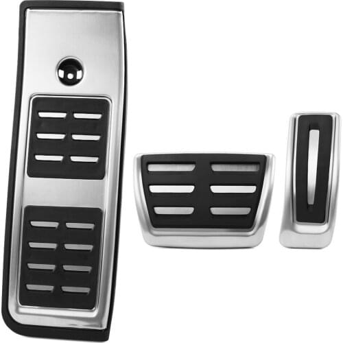 High Quality Stainless Steel Fuel Brake Footrest Pedal Cover For Audi A4 B9 A5 F5 2016 2017-2019 AT Sedan Avant Sport LHD AT MT
