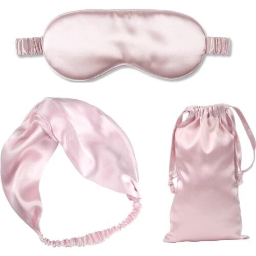 Real Silk Eyemask Comfortable Mulberry Silk Headwrap Hair Care Accessories Silk Sleep Mask For Travel Rest Used Women Headwear