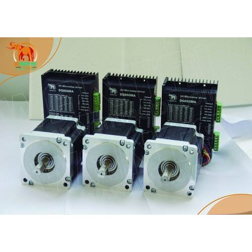 Top Recommend! Wantai 3 Axis Nema 34 Stepper Motor 85BYGH450D-007 890oz-in+Driver DQ860MA 7.8A 256micro CNC Router Mill Laser